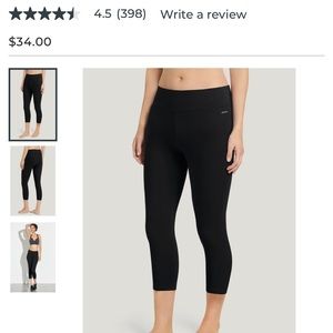 Jockey capri leggings black XL